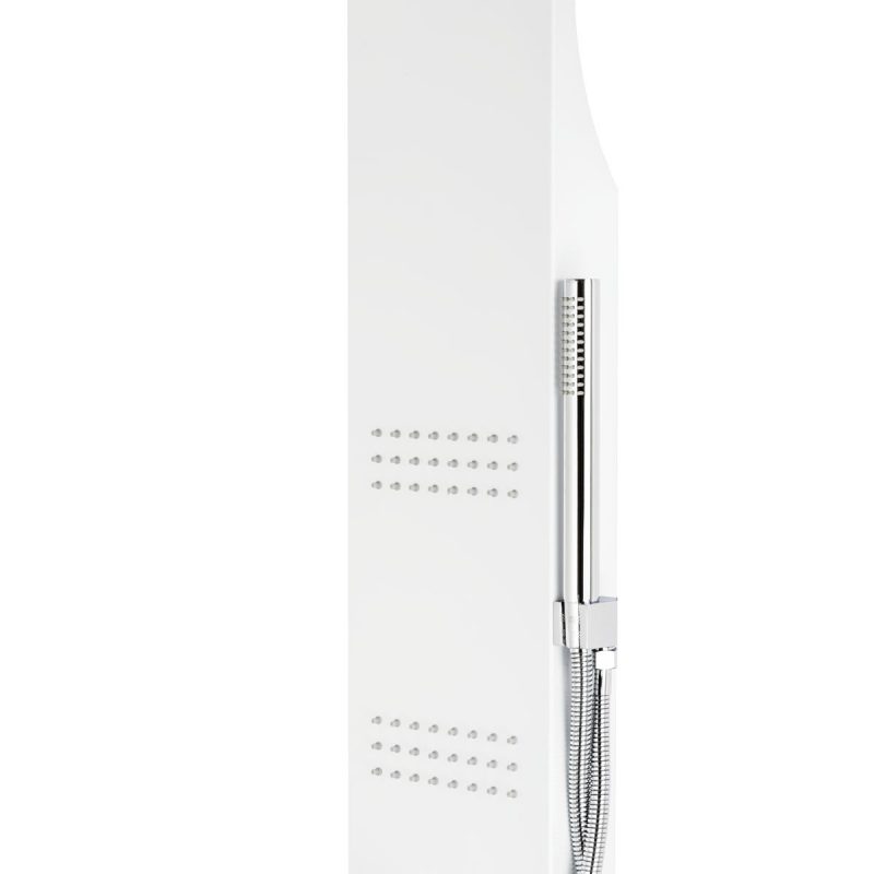 Panel prysznicowy Corsan Led Kaskada A013A biały termostat