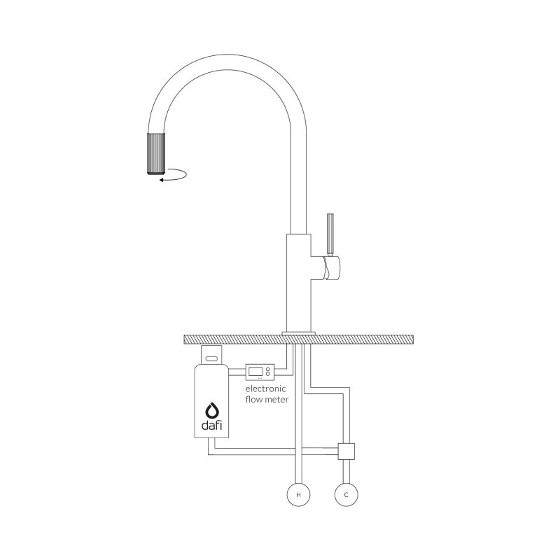 OMNIRES SWITCH BATERIA KUCHENNA Z ZESTAWEM FILTRUJĄCYM MIEDŹ SZCZOTKOWANA SW9057-FD1CPB