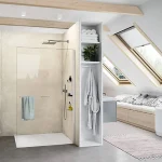 HUPPE ŚCIANKA WALK-IN SELECT + 120 CM (GR.10MM) ANTI-PLAQUE SREBRNY POŁYSK/SZKŁO PRZEZROCZYSTE SL0105069322